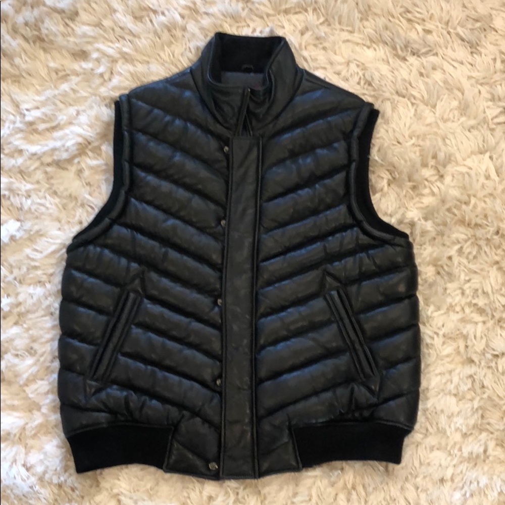 Hudson Leather Puff Vest